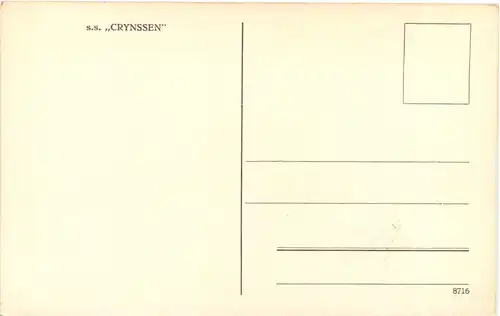 Stoom Boot Maatschappij - SS Crynssen -690982