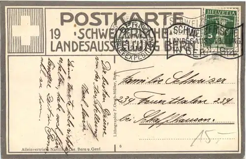 Bern - Landesausstellung 1914 -691032