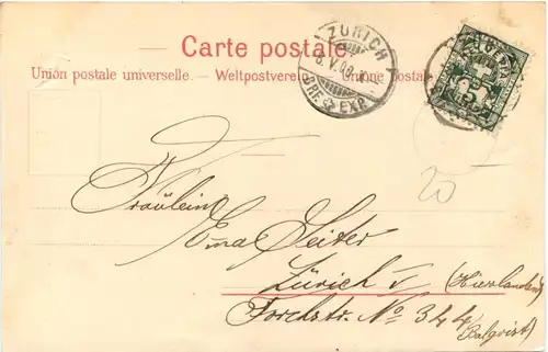 Die ersten Briefmarken der Schweiz - Letzte Post vom St. Gotthard -691054