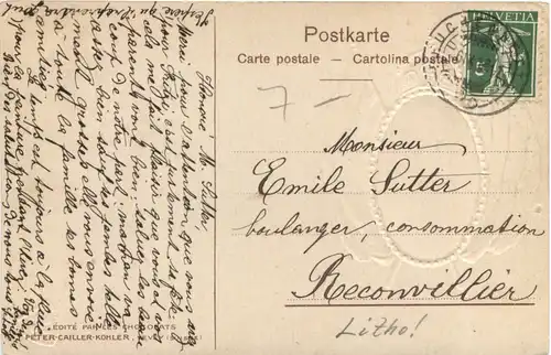 Erinnerung an den Besuch Kaiser Wilhelm II in der Schweiz 1912 -691064