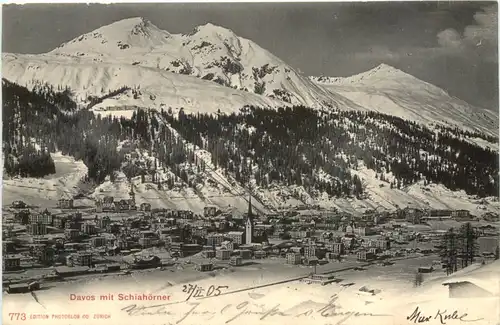 Davos mit Schiahörner -691126