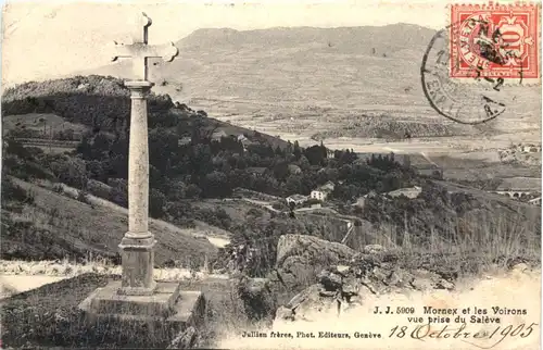 Mornex et les Voirons vue prise Saleve -691110