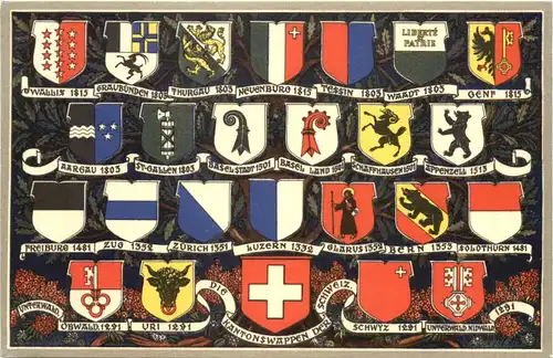 Kantonswappen der Schweiz -691160