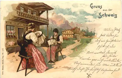 Gruss aus der Schweiz - Litho -691174