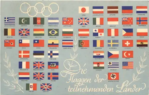 Reichssportfest Olympia Berlin 1936 - Teilnehmende Länder -691368