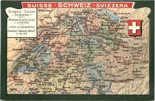 Schweiz - Landkarte -691320