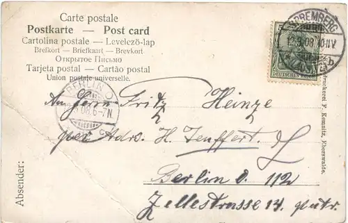 Potsdam - Der Kaiser bei der Parade -691678