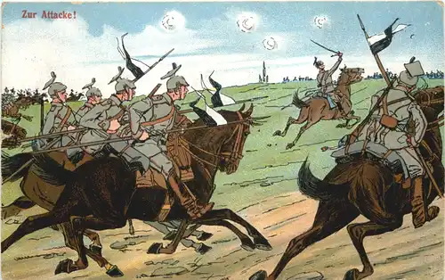 Zur Attacke - Feldpost 31. Inf Div -691560