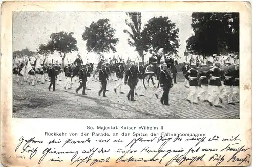 Kaiser Wilhelm II - Rückkehr von der Parade -691666