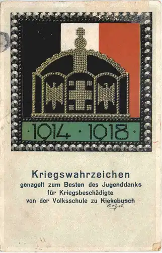 Kriegswahrzeichen von der Volksschule zu Kiekebusch - Schöneberg -691686