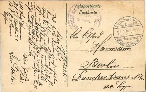 Stenay - Uferstrasse - Feldpost -691610