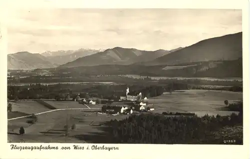 Wallfahrtsort Wies bei Steingaden, Flugzeugaufnahme -549184