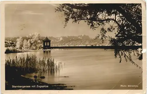 Am Starnberger See, mit Zugspitze -549568