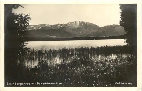 Am Starnberger See, mit Benediktenwand -549574