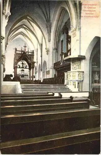 Erzabtei St. Ottilien, Missionsabtei, Inneres der Klosterkirche -549744