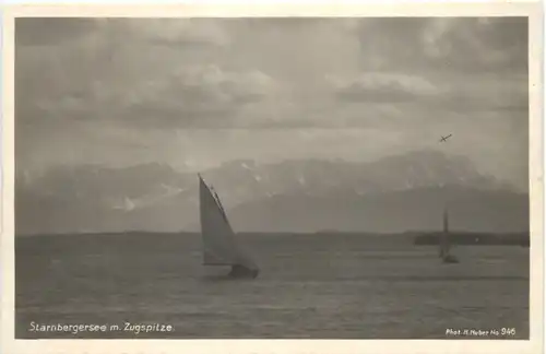 Am Starnberger See, mit Zugspitze -549606