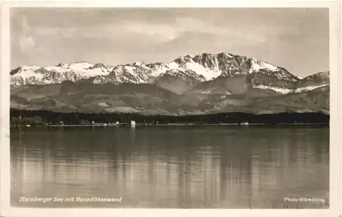 Am Starnberger See, mit Benediktenwand -549570