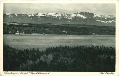 Am Starnberger See, mit Benediktenwand -549670