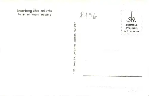 Beuerberg im Loisachtal, Marienkirche, Putten am Hochaltarauszug -550238