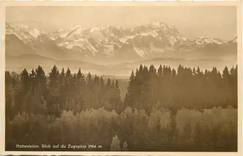 Hohenleiten bei Beuerberg - Blick auf die Zugspitze -550274