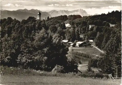 Beuerberg im Loisachtal, mit Wettersteingebirge -550222