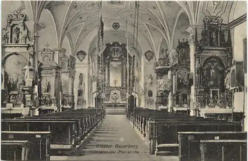 Beuerberg im Loisachtal, kloster, Inneres der Pfarrkirche -550210