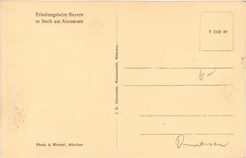 Buch a. Ammersee, Erholungsheim Bayern -550572