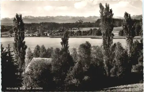 am Wörthsee, Blick auf Andechs -550380