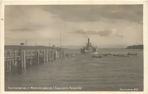 Starnberger See, mit Wettersteingebirge -550502