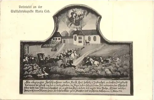 Wallfahrtskapelle Maria Eich bei Planegg, Votivtafel -550774