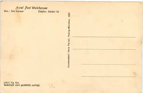 Hotel Post Walchensee -550640