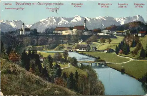 Beuerberg - Loisachtal, mit Gebirgspanorama -550870