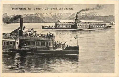 Starnberger See, Dampfer Wittelsbach und Luitpold -551532