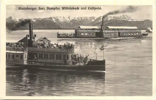 Starnberger See, Dampfer Wittelsbach und Luitpold -551526