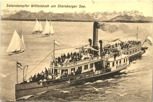 Starnberger See, mit Dampfer Wittelsbach -551470