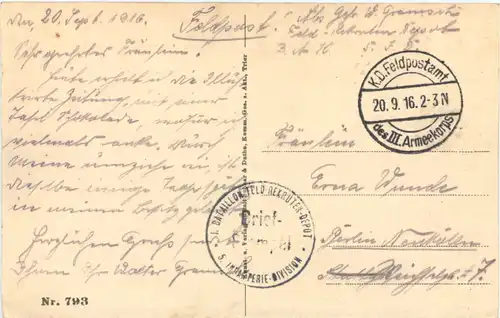 Cernay les Reims - Feldpost -691824