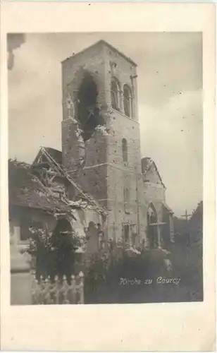 WW1 Kirche zu Courcy - Feldpost -691816