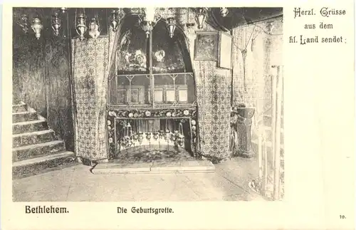Bethlehem - Die Geburtsgrotte - Württ. Pilgerfahrt 1904 -692102