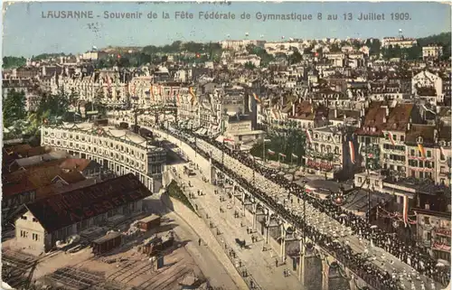 Lausanne - Souvenir de la Fete Federale de Gymnastique 1909 -691996