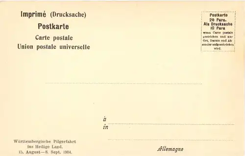 Jerusalem - Das Gihontal - Württ. Pilgerfahrt 1904 -692106