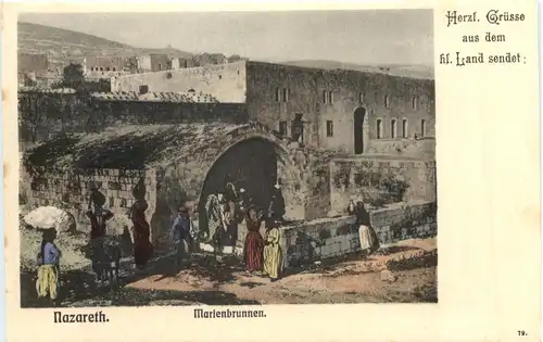 Nazareth - Marienbrunnen - Württ. Pilgerfahrt 1904 -692100