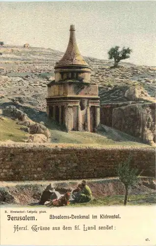 Jerusalem - Absoloms Denkmal - Württ. Pilgerfahrt 1904 -692112