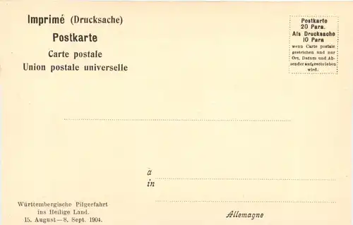 Jerusalem - Absoloms Denkmal - Württ. Pilgerfahrt 1904 -692112