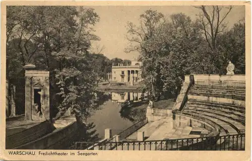 Warschau - Warszawa - Freilichttheater im Seegarten -692162