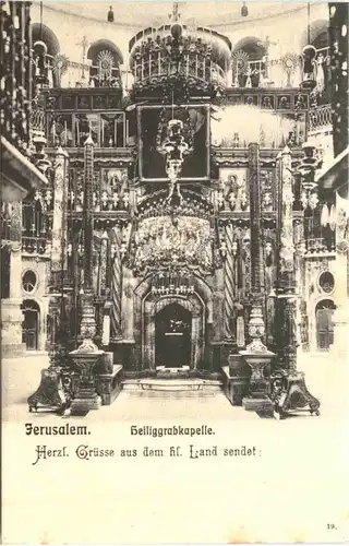 Jerusalem - Heiliggrabkapelle - Württ. Pilgerfahrt 1904 -692114