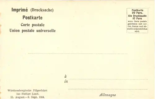 Jerusalem - Heiliggrabkapelle - Württ. Pilgerfahrt 1904 -692114