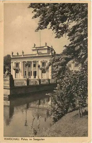 Warschau - Warszawa - Palais im Seegarten -692150