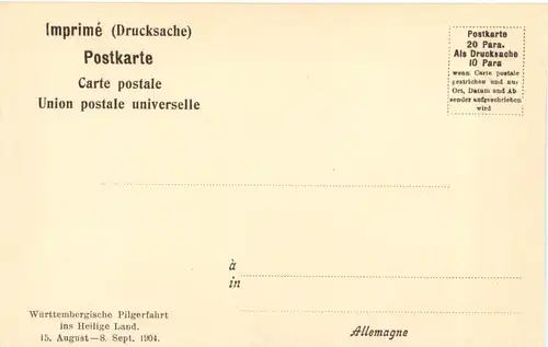 Jerusalem - Das Gihontal - Württ. Pilgerfahrt 1904 -692340