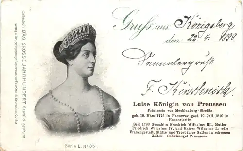 Gruss aus Königsberg - Luise Königin von Preussen - Hansa -692576
