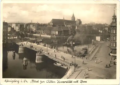 Königsberg - Blick zur Alten Universität mit Dom -692468